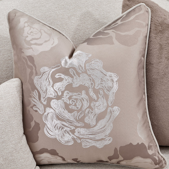 AICO Furniture - Camellia Field Sofa Linen Warm Pecan - N9090815-LINEN-400 - GreatFurnitureDeal