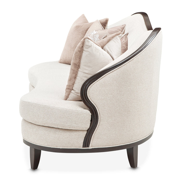 AICO Furniture - Camellia Field Sofa Linen Warm Pecan - N9090815-LINEN-400 - GreatFurnitureDeal