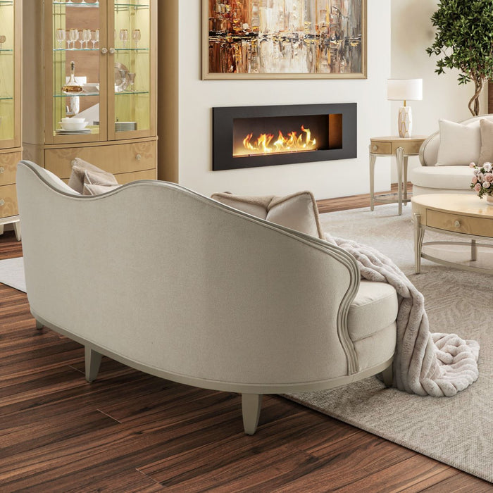 AICO Furniture - Camellia Field Sofa in Caramel - 9090815-CNSLK-134 - GreatFurnitureDeal