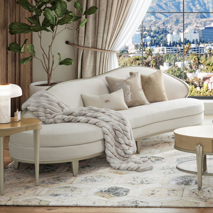 AICO Furniture - Camellia Field Asymmetrical Sofa in Caramel - 9090816-CNSLK-134 - GreatFurnitureDeal