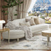 AICO Furniture - Camellia Field Asymmetrical Sofa in Caramel - 9090816-CNSLK-134 - GreatFurnitureDeal