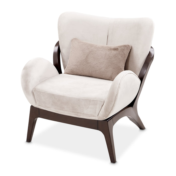 AICO Furniture - Camellia Field Accent Chair Porchini Warm Pecan - N9090834-PRCNI-400 - GreatFurnitureDeal