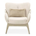 AICO Furniture - Camellia Field"Accent Chair Ivory"Caramel - 9090834-IVORY-134 - GreatFurnitureDeal