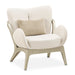 AICO Furniture - Camellia Field"Accent Chair Ivory"Caramel - 9090834-IVORY-134 - GreatFurnitureDeal
