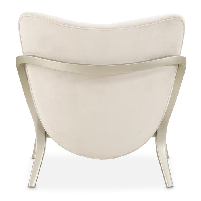 AICO Furniture - Camellia Field"Accent Chair Ivory"Caramel - 9090834-IVORY-134 - GreatFurnitureDeal
