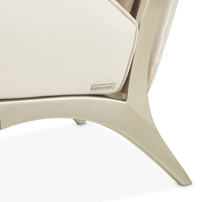 AICO Furniture - Camellia Field"Accent Chair Ivory"Caramel - 9090834-IVORY-134 - GreatFurnitureDeal