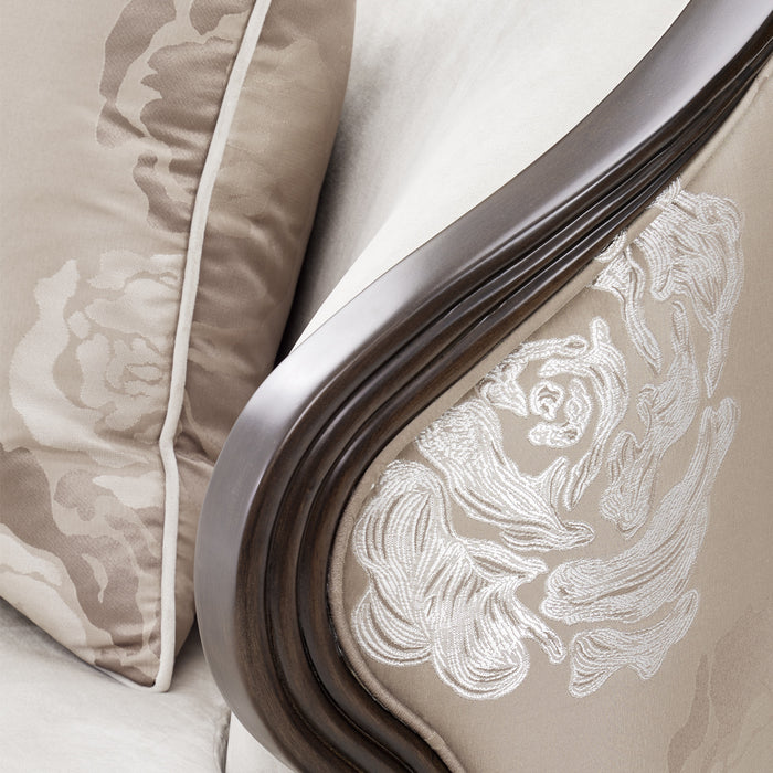 AICO Furniture - Camellia Field Matching Chair Linen Warm Pecan in Warm Pecan - N9090835-LINEN-400 - GreatFurnitureDeal