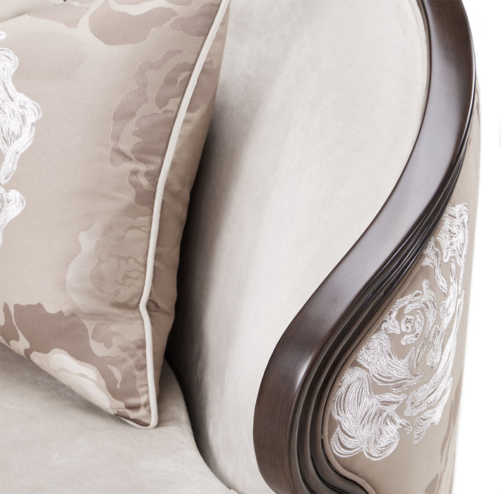 AICO Furniture - Camellia Field Matching Chair Linen Warm Pecan in Warm Pecan - N9090835-LINEN-400 - GreatFurnitureDeal