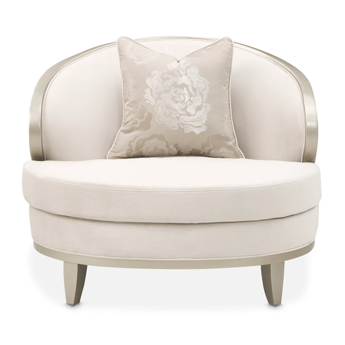 AICO Furniture - Camellia Field"Matching Chair Cornsilk"Caramel - 9090835-CNSLK-134 - GreatFurnitureDeal