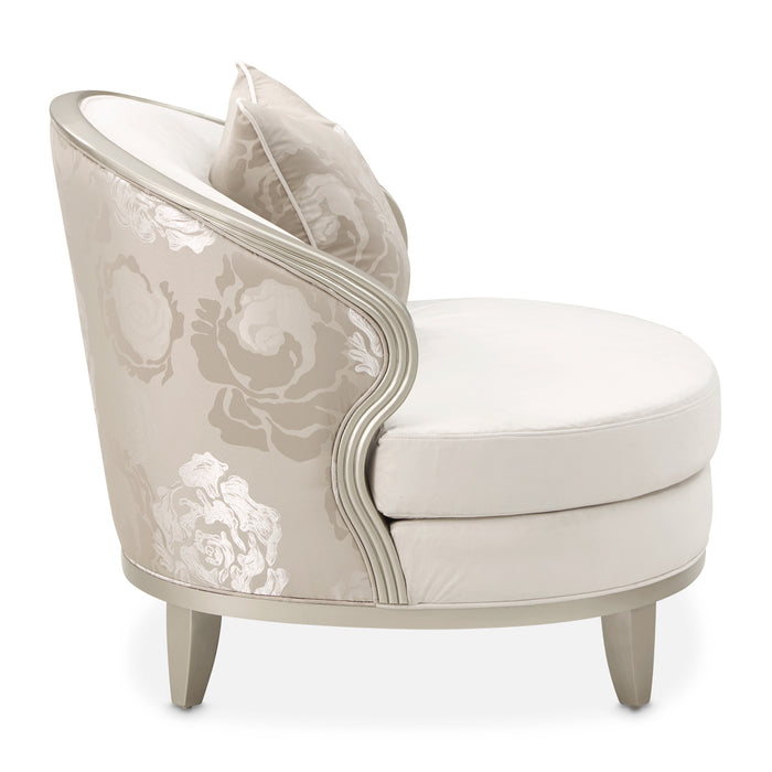 AICO Furniture - Camellia Field"Matching Chair Cornsilk"Caramel - 9090835-CNSLK-134 - GreatFurnitureDeal