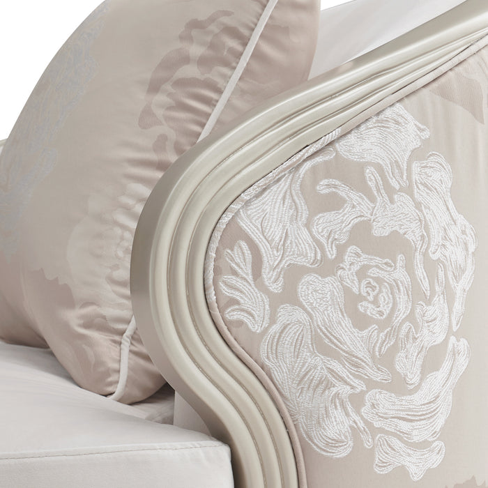 AICO Furniture - Camellia Field"Matching Chair Cornsilk"Caramel - 9090835-CNSLK-134 - GreatFurnitureDeal