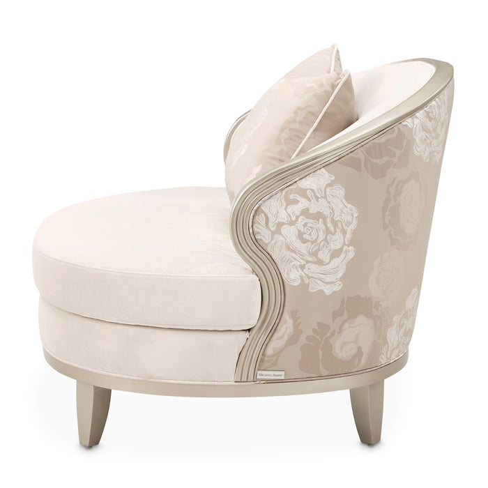 AICO Furniture - Camellia Field"Matching Chair Cornsilk"Caramel - 9090835-CNSLK-134 - GreatFurnitureDeal