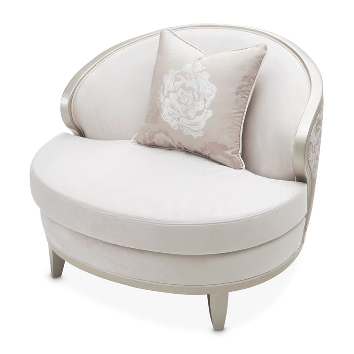 AICO Furniture - Camellia Field"Matching Chair Cornsilk"Caramel - 9090835-CNSLK-134 - GreatFurnitureDeal