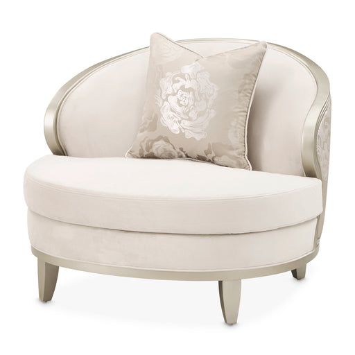 AICO Furniture - Camellia Field"Matching Chair Cornsilk"Caramel - 9090835-CNSLK-134 - GreatFurnitureDeal