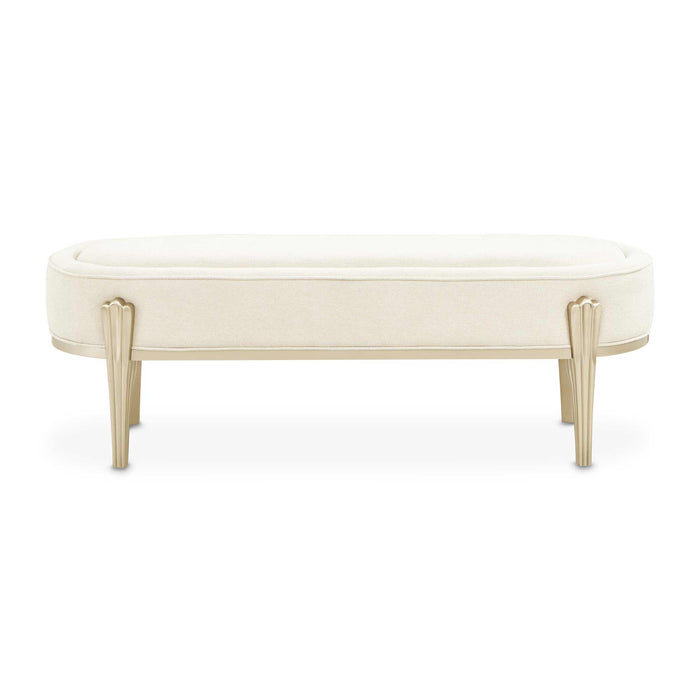 AICO Furniture - Camellia Field Bench in Caramel - N9090904-134 - GreatFurnitureDeal
