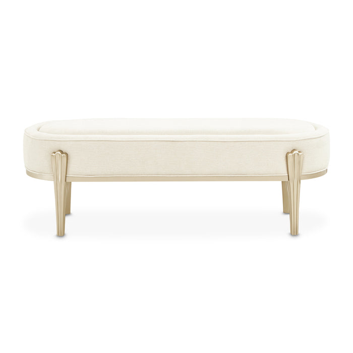 AICO Furniture - Camellia Field"Bench"Caramel - 9090904-134 - GreatFurnitureDeal