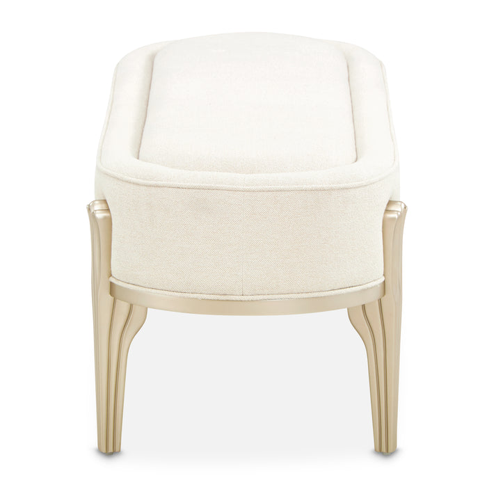 AICO Furniture - Camellia Field Bench in Caramel - N9090904-134 - GreatFurnitureDeal