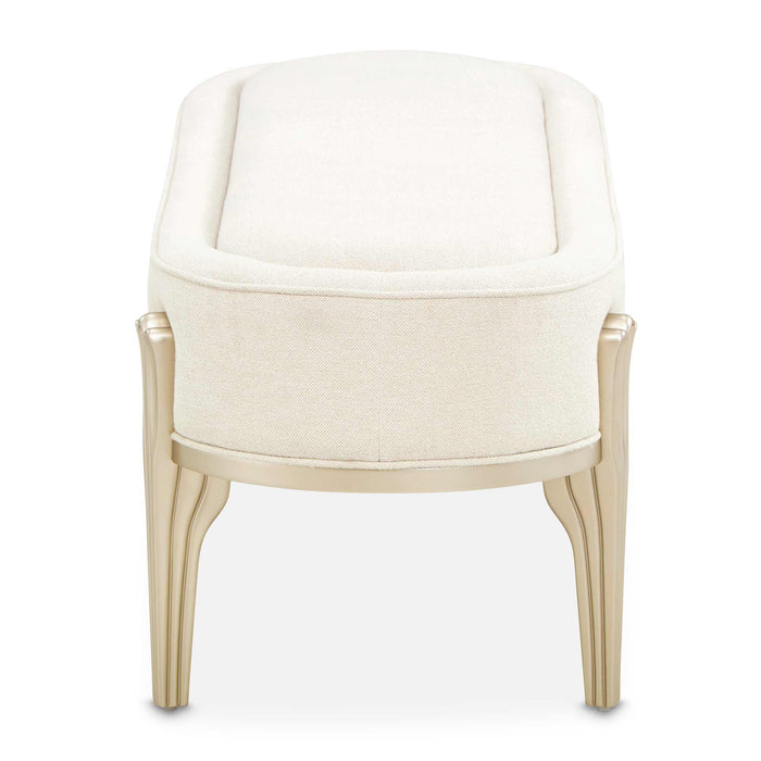 AICO Furniture - Camellia Field Bench in Caramel - N9090904-134 - GreatFurnitureDeal