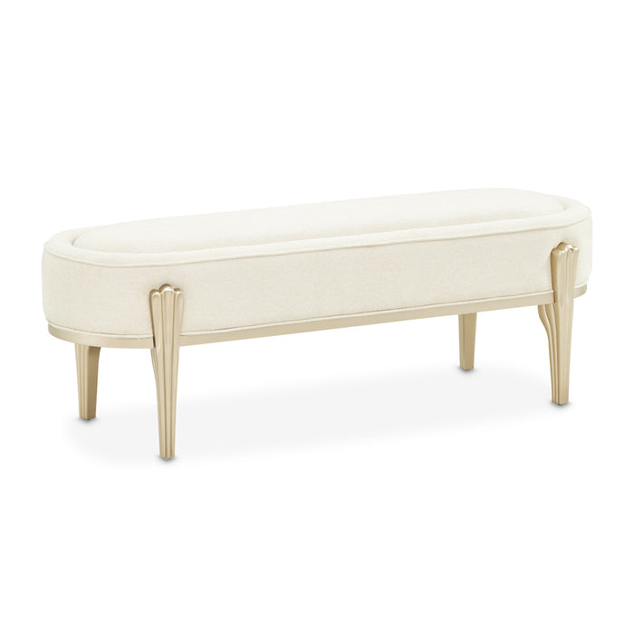 AICO Furniture - Camellia Field"Bench"Caramel - 9090904-134 - GreatFurnitureDeal