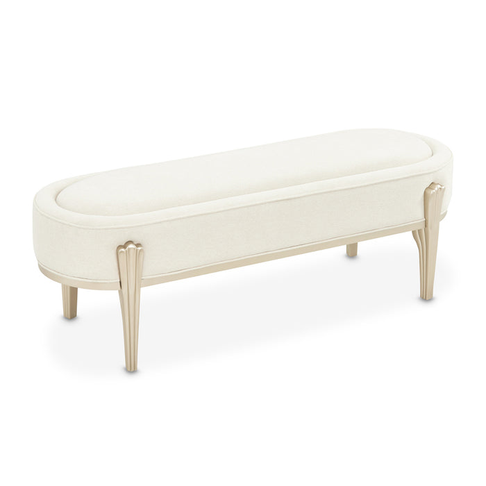 AICO Furniture - Camellia Field"Bench"Caramel - 9090904-134 - GreatFurnitureDeal