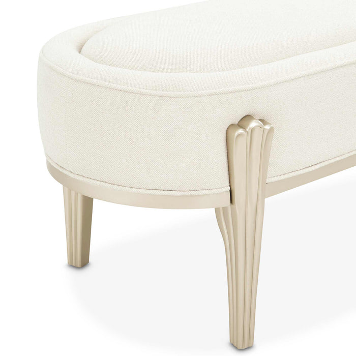AICO Furniture - Camellia Field Bench in Caramel - N9090904-134 - GreatFurnitureDeal