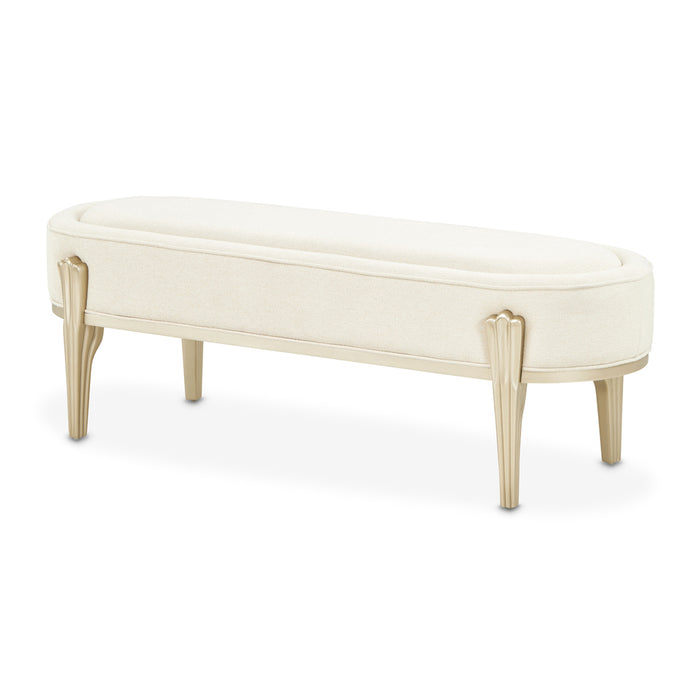 AICO Furniture - Camellia Field"Bench"Caramel - 9090904-134 - GreatFurnitureDeal