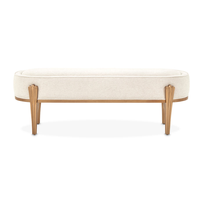 AICO Furniture - Camellia Field Bench in Warm Pecan - N9090904-400 - GreatFurnitureDeal