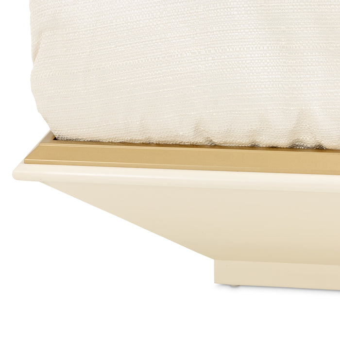 AICO Furniture - Fantosini King Fan Bed - Gold Leaf - 9091000EK3-836 - GreatFurnitureDeal