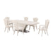 AICO Furniture - Fantosini Pedestal Dining Table - Silver Mist - 9091002-823 - GreatFurnitureDeal