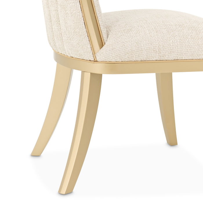 AICO Furniture - Fantosini Dining Side Chair in Natural/Gold ( Set of 2) - 9091003-836 - GreatFurnitureDeal