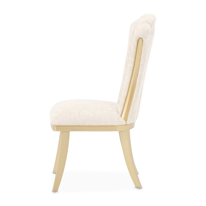 AICO Furniture - Fantosini Dining Side Chair in Natural/Gold ( Set of 2) - 9091003-836 - GreatFurnitureDeal