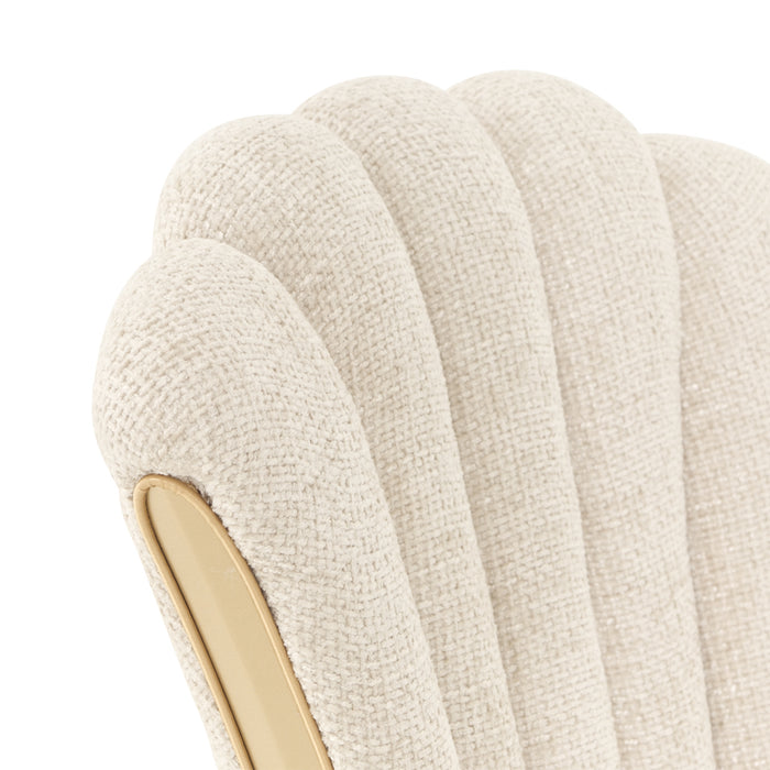 AICO Furniture - Fantosini 7 Piece Pedestal Dining Room Set in Creamy Pearl - 9091002-112-7SET - GreatFurnitureDeal