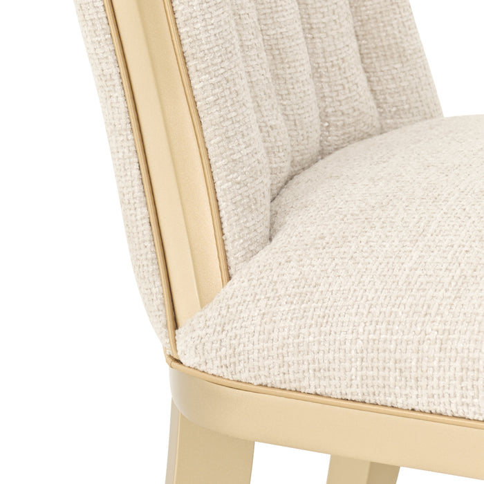 AICO Furniture - Fantosini Dining Side Chair in Natural/Gold ( Set of 2) - 9091003-836 - GreatFurnitureDeal