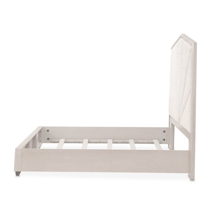 AICO Furniture - Fantosini Eastern King Panel Bed in Silver Mist - 9091014EK3-823