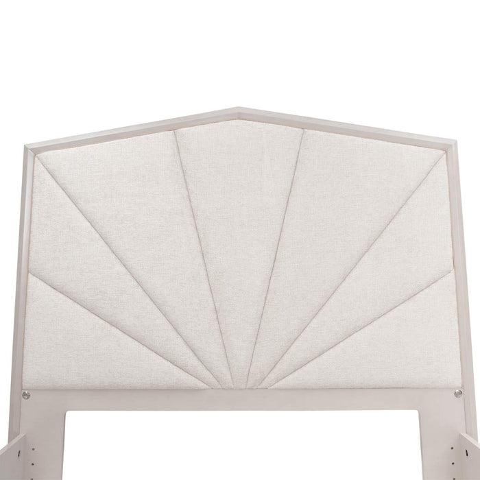 AICO Furniture - Fantosini Eastern King Panel Bed in Silver Mist - 9091014EK3-823