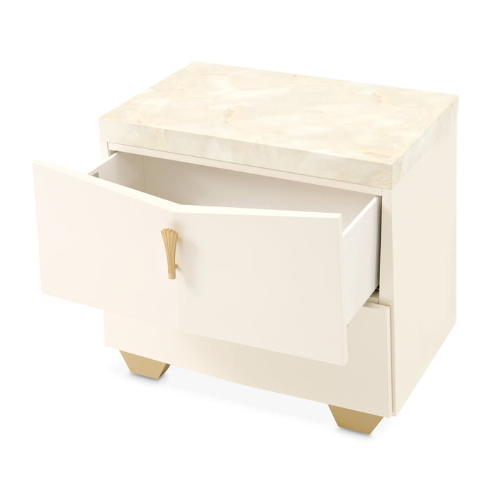 AICO Furniture - Fantosini Nightstand in Creamy Pearl - 9091040-112 - GreatFurnitureDeal