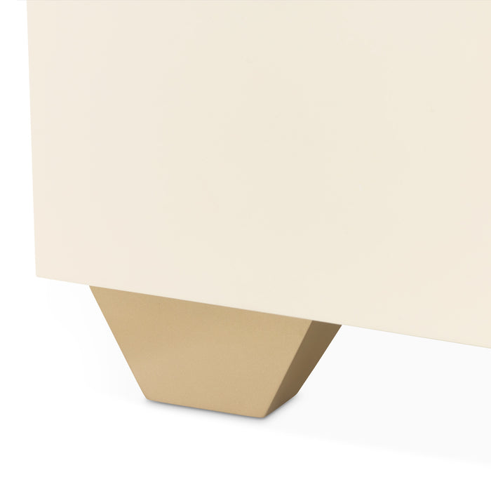 AICO Furniture - Fantosini 5 Piece King Fan Bedroom Set in Gold Leaf - 9091000EK3-836-5SET