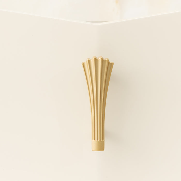 AICO Furniture - Fantosini 5 Piece King Fan Bedroom Set in Gold Leaf - 9091000EK3-836-5SET