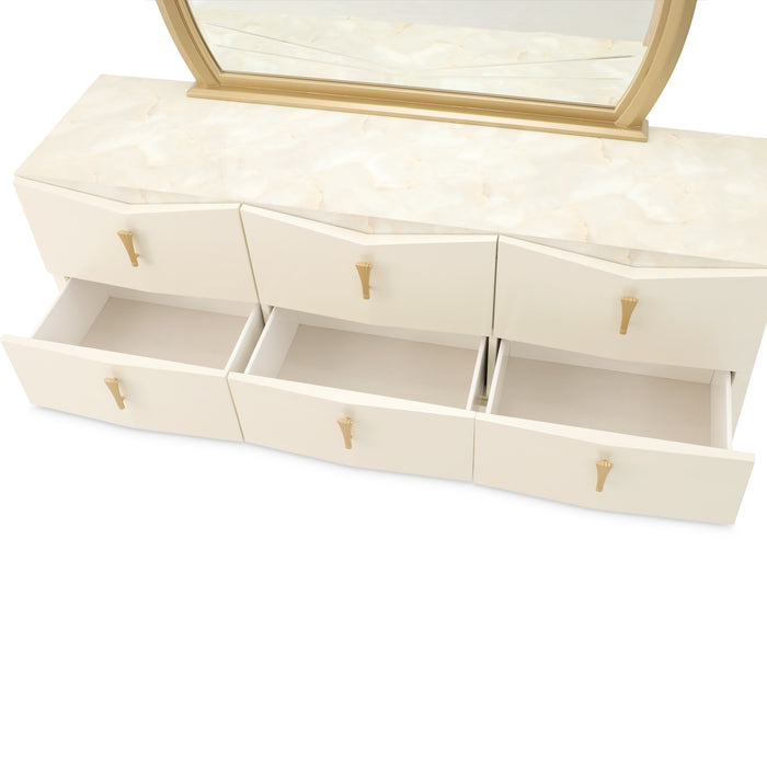 AICO Furniture - Fantosini Dresser in Creamy Pearl - 9091050SA-112 - GreatFurnitureDeal