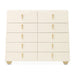 AICO Furniture - Fantosini 10-Drawer Chest in Creamy Pearl - 9091070SA-112 - GreatFurnitureDeal