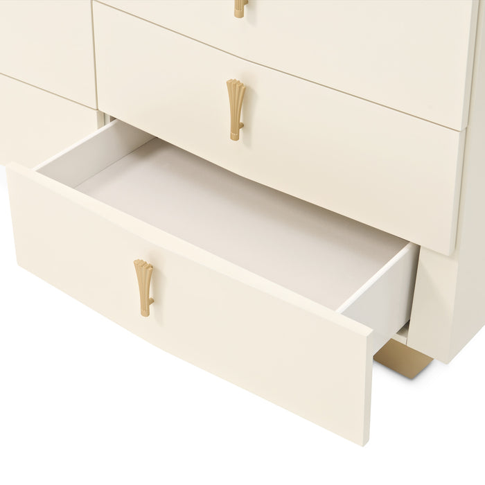 AICO Furniture - Fantosini 10-Drawer Chest in Creamy Pearl - 9091070SA-112 - GreatFurnitureDeal