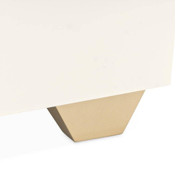 AICO Furniture - Fantosini 10 Piece Pedestal Dining Room Set in Creamy Pearl - 9091002-112-10SET