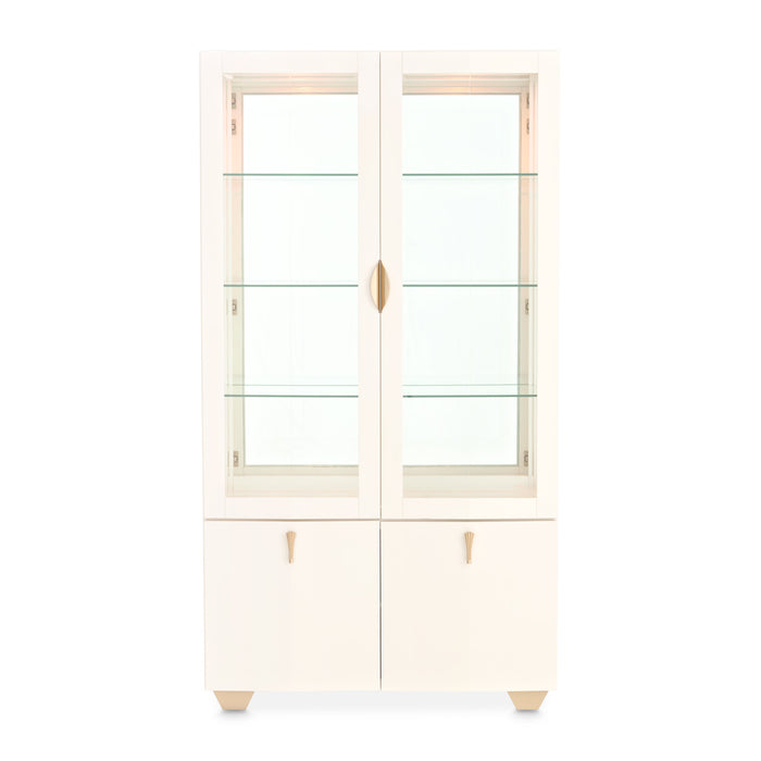 AICO Furniture - Fantosini Display Cabinet in Creamy Pearl - 9091209-112 - GreatFurnitureDeal