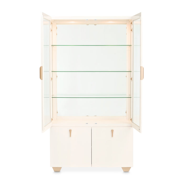 AICO Furniture - Fantosini Display Cabinet in Creamy Pearl - 9091209-112 - GreatFurnitureDeal
