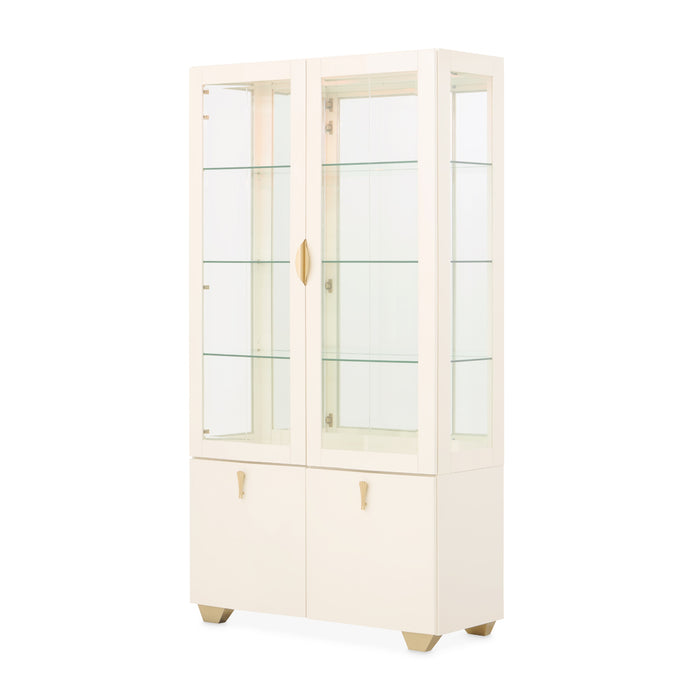 AICO Furniture - Fantosini Display Cabinet in Creamy Pearl - 9091209-112 - GreatFurnitureDeal