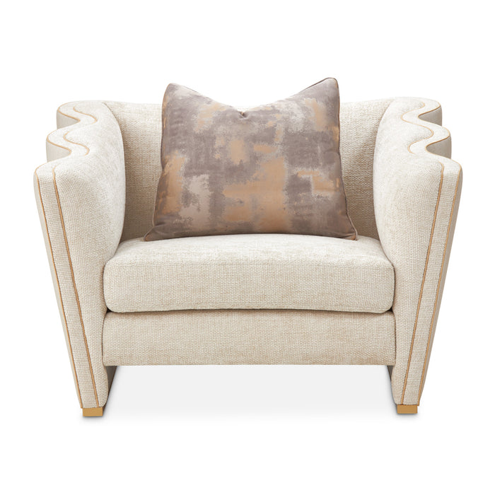 AICO Furniture - La Terrazza Matching Chair in Cappuccino/Light Champagne - 9092835-CPCNO-124 - GreatFurnitureDeal