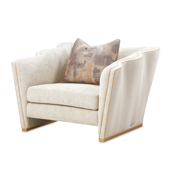 AICO Furniture - La Terrazza Matching Chair in Cappuccino/Light Champagne - 9092835-CPCNO-124 - GreatFurnitureDeal