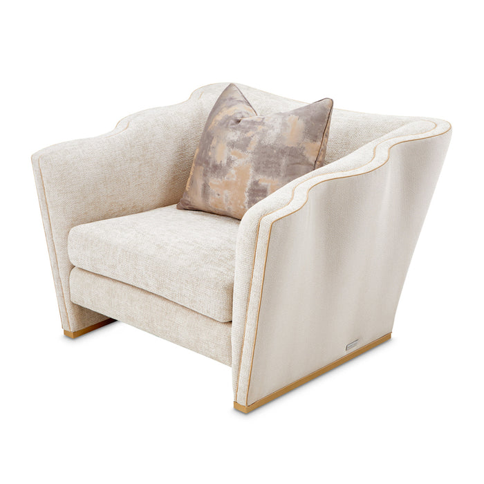 AICO Furniture - La Terrazza Matching Chair in Cappuccino/Light Champagne - 9092835-CPCNO-124 - GreatFurnitureDeal