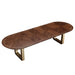 AICO Furniture - Houston Oval Dining Table - Walnut - 9095002-416 - GreatFurnitureDeal