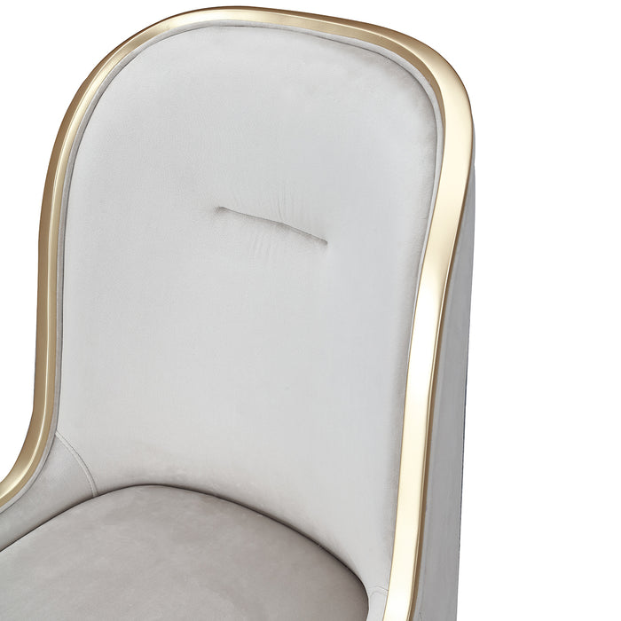 AICO Furniture - Houston Dining Side Chair, Set of 2 - Porcini/Walnut - 9095003A-416 - GreatFurnitureDeal